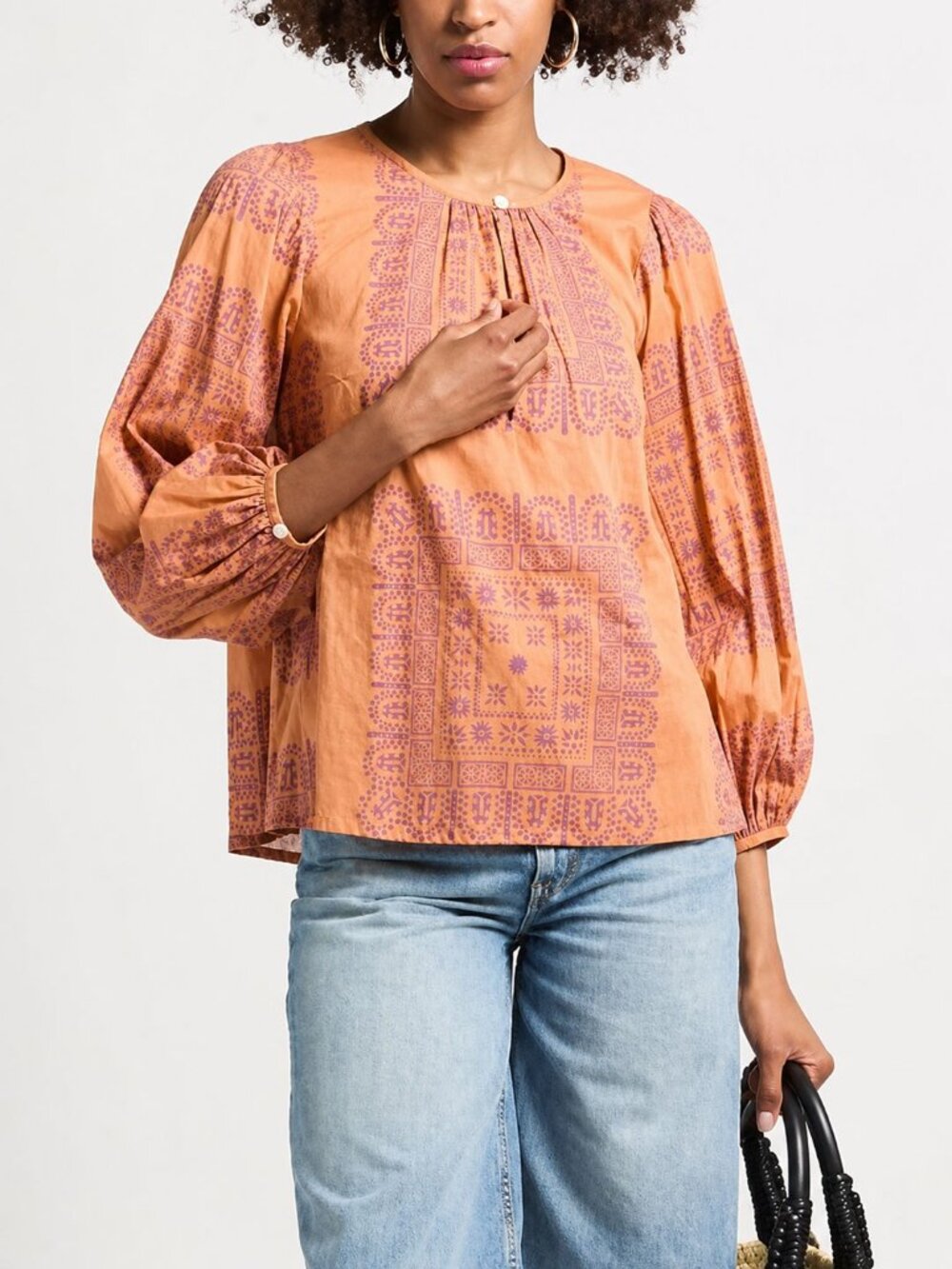 Antik Batik Cotton Voile Blouse Small